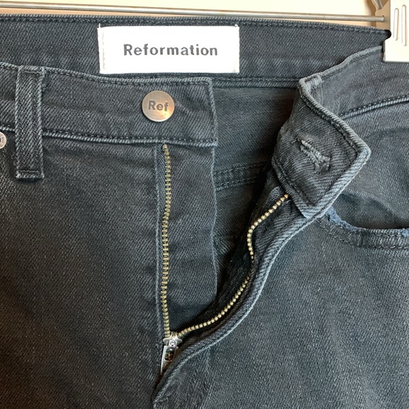 Reformation Hendrix Zipper Jeans Size 25 - Picture 12 of 16